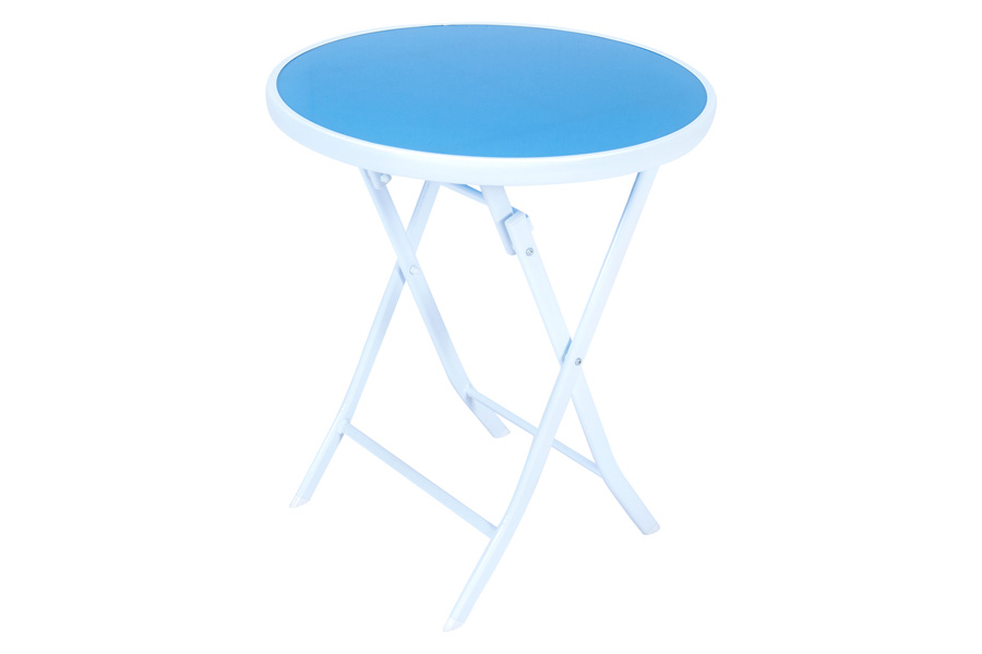 LeisureMod Sling Modern Bistro Dining Set - Blue