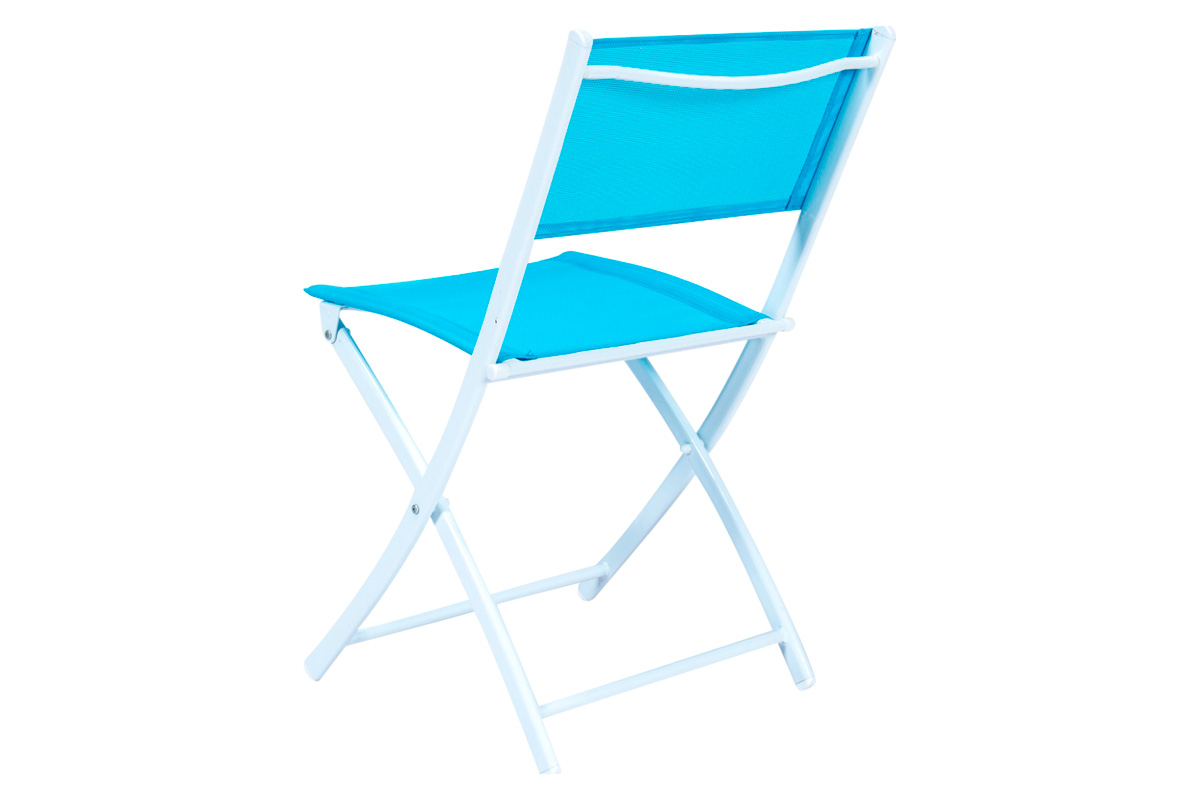 LeisureMod Sling Modern Bistro Dining Set - Blue