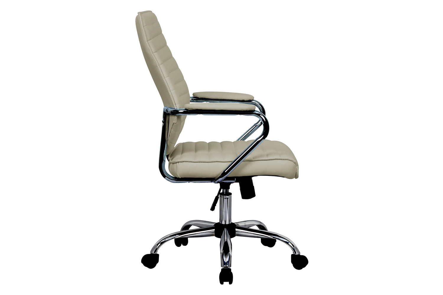 LeisureMod Winchester Leatherette Office Chair - Tan