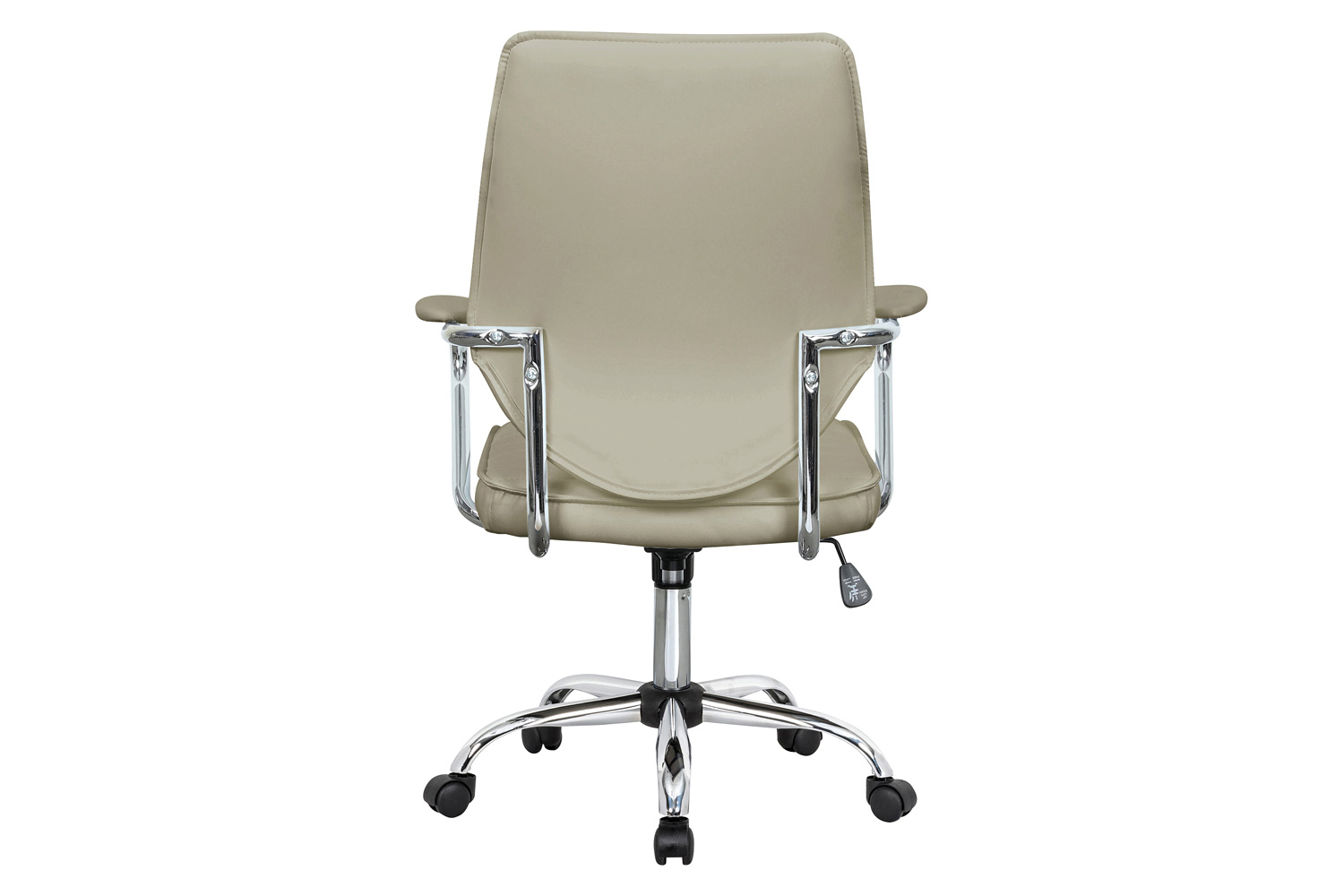 LeisureMod Winchester Leatherette Office Chair - Tan