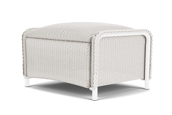 Lloyd Flanders™ Reflections Ottoman, Padded - White