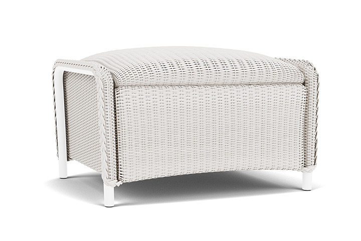 Lloyd Flanders™ Reflections Ottoman, Padded - White