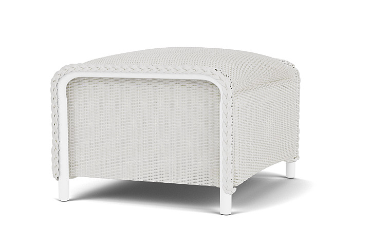 Lloyd Flanders™ Reflections Ottoman, Padded - Matte White