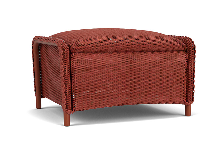 Lloyd Flanders™ Reflections Ottoman, Padded - Terracotta