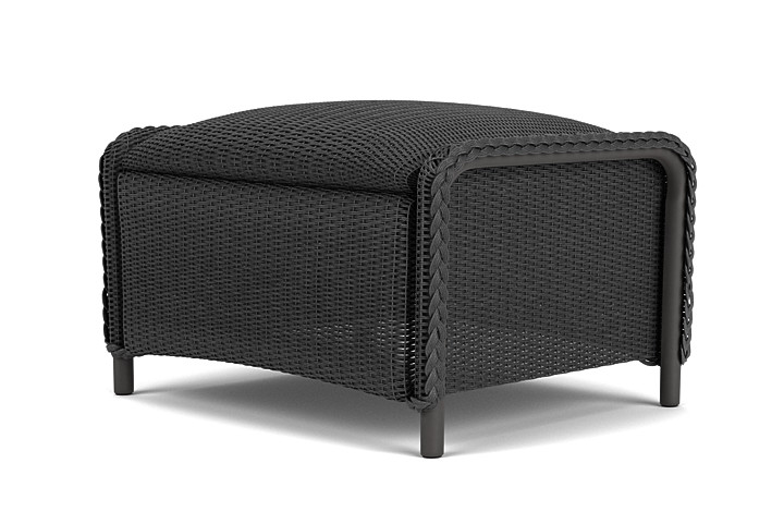 Lloyd Flanders™ Reflections Ottoman, Padded - Charcoal