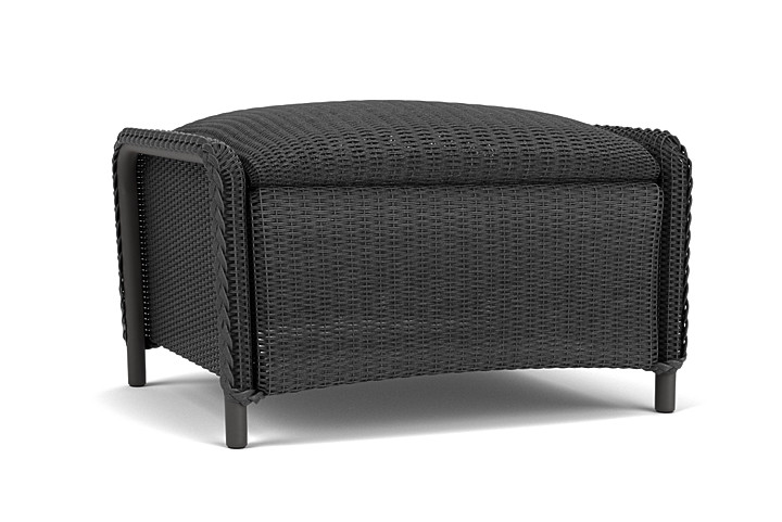 Lloyd Flanders™ Reflections Ottoman, Padded - Charcoal