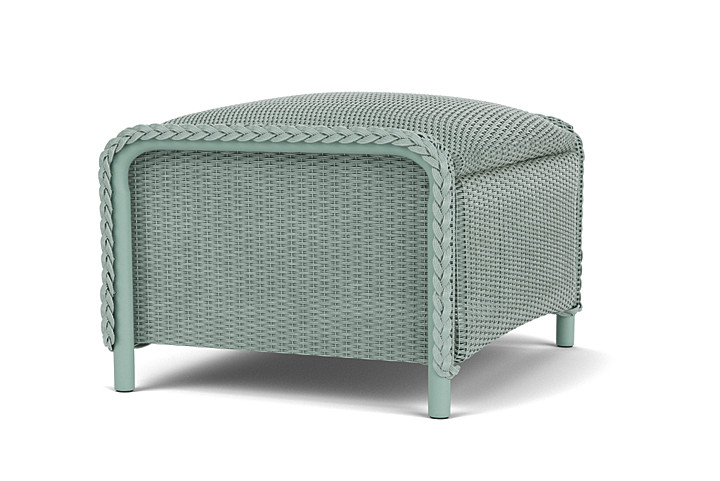 Lloyd Flanders™ Reflections Ottoman, Padded - Sea Glass