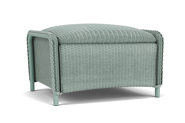 Lloyd Flanders™ Reflections Ottoman, Padded - Sea Glass