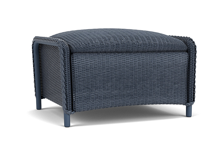 Lloyd Flanders™ Reflections Ottoman, Padded - Denim Blue