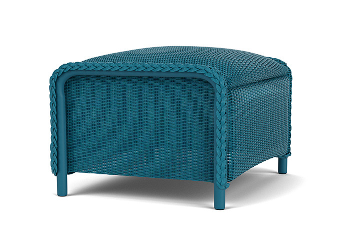 Lloyd Flanders™ Reflections Ottoman, Padded - Peacock