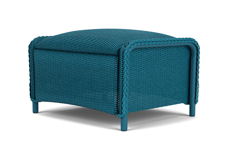 Lloyd Flanders™ Reflections Ottoman, Padded - Peacock