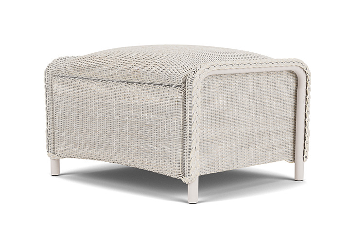 Lloyd Flanders™ Reflections Ottoman, Padded - Antique White