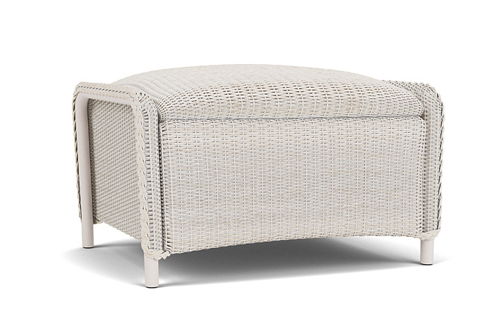 Lloyd Flanders™ Reflections Ottoman, Padded - Antique White