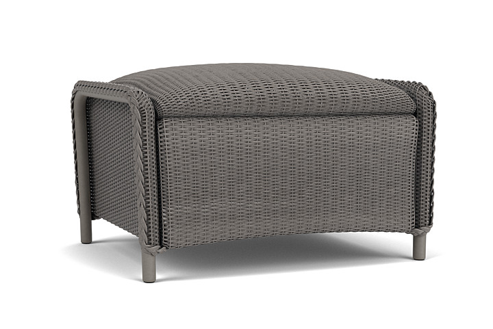 Lloyd Flanders™ Reflections Ottoman, Padded - Pewter