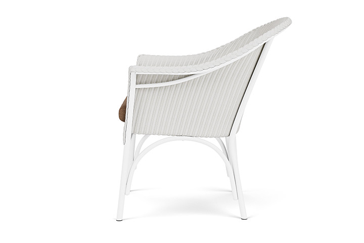 Lloyd Flanders™ All Seasons Lounge Chair - Matte White, Canvas Natural