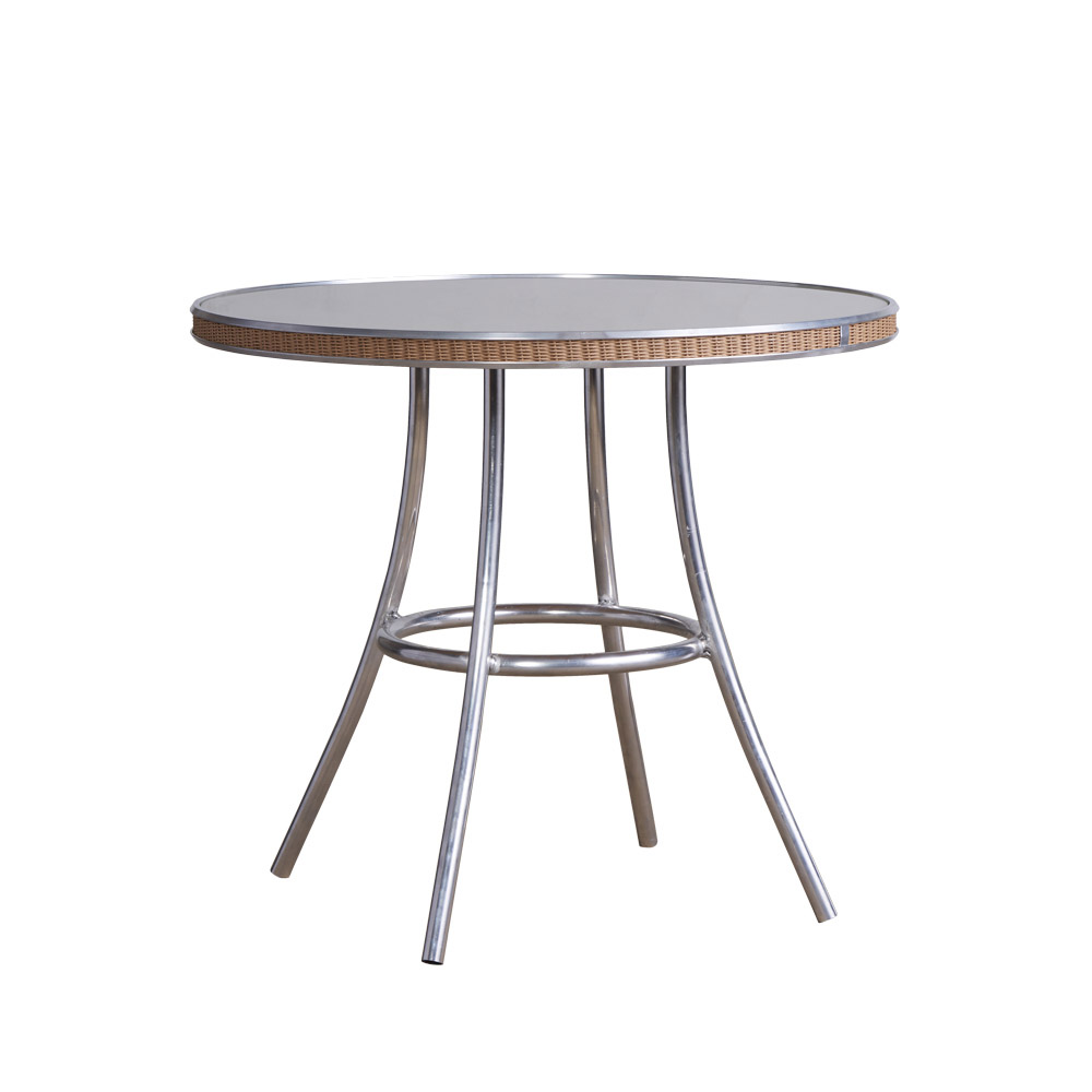 Lloyd Flanders - All Seasons 33" Round Bistro Table with Reversible Glass