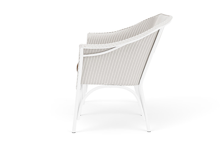 Lloyd Flanders™ All Seasons Settee - White, Canvas Natural