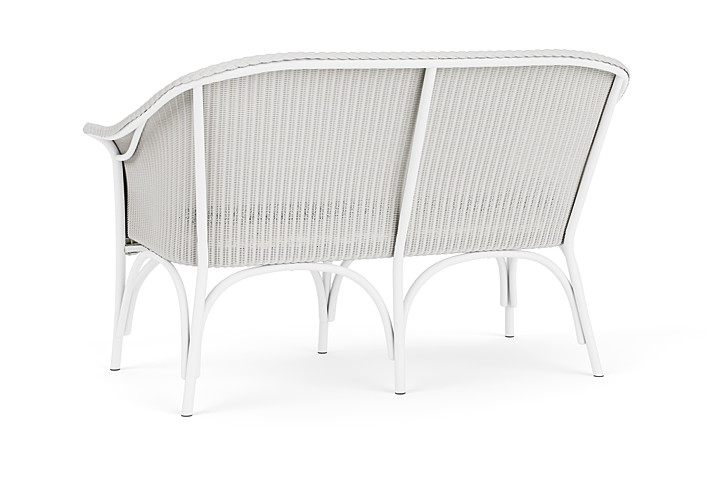 Lloyd Flanders™ All Seasons Settee - Matte White, Loveboat Mint