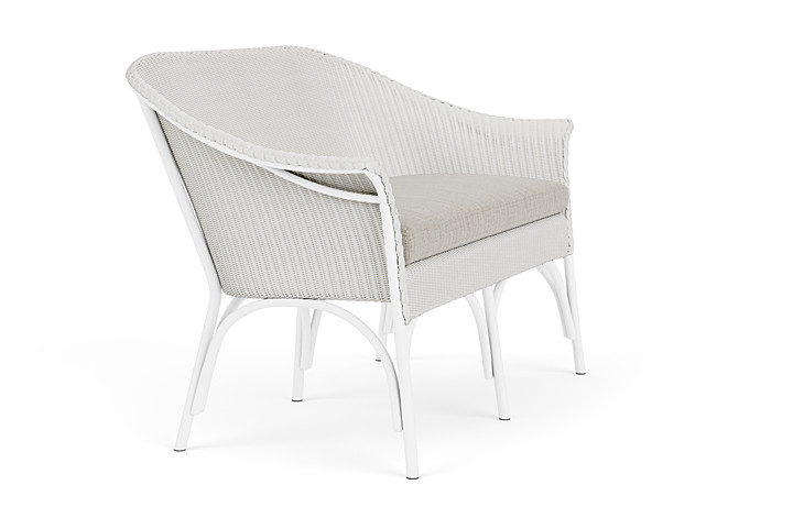 Lloyd Flanders™ All Seasons Settee - Matte White, Callen Celadon