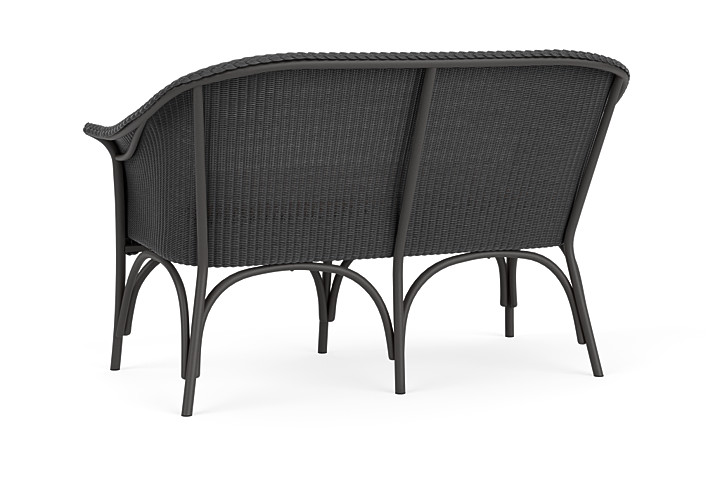 Lloyd Flanders™ All Seasons Settee - Charcoal, Canvas Natural