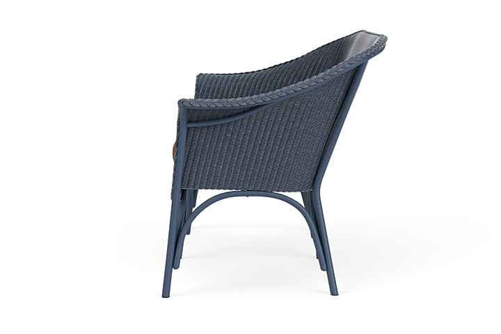 Lloyd Flanders™ All Seasons Settee - Denim Blue, Canvas Natural