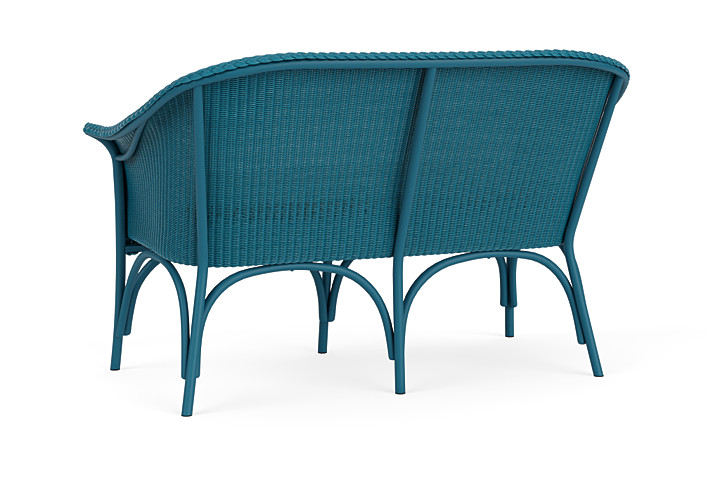 Lloyd Flanders™ All Seasons Settee - Peacock, Canvas Natural