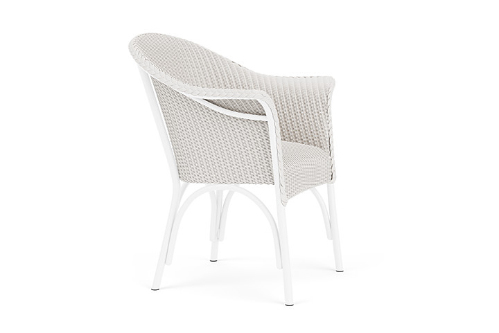 Lloyd Flanders™ All Seasons Dining Armchair with Padded Seat - White