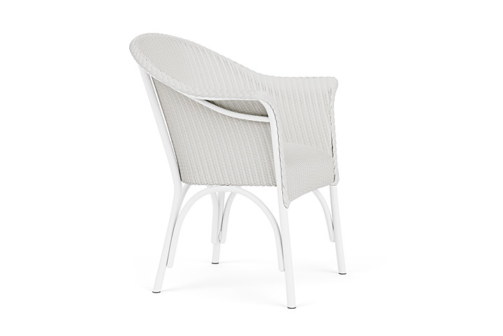 Lloyd Flanders™ All Seasons Dining Armchair with Padded Seat - Matte White