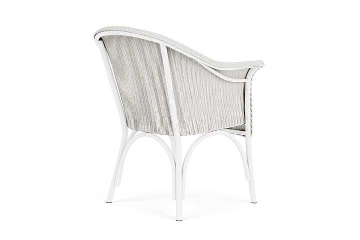 Lloyd Flanders™ All Seasons Dining Armchair with Padded Seat - Matte White