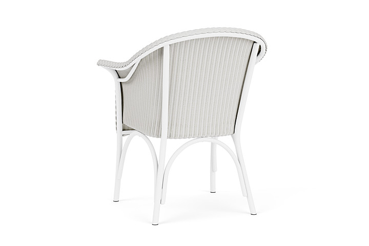 Lloyd Flanders™ All Seasons Dining Armchair with Padded Seat - Matte White