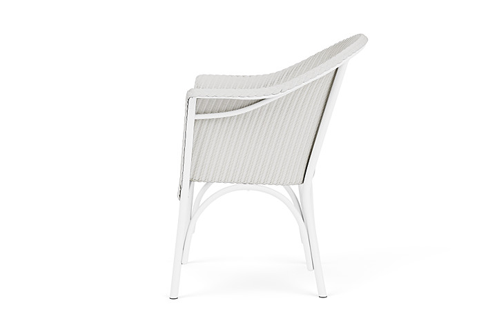 Lloyd Flanders™ All Seasons Dining Armchair with Padded Seat - Matte White