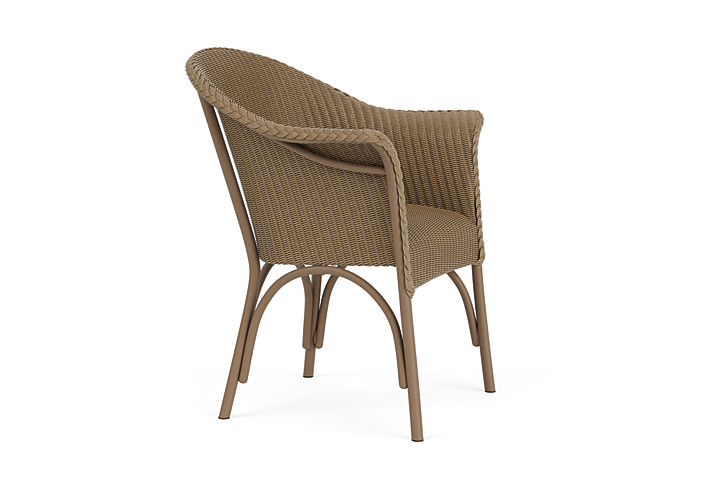 Lloyd Flanders™ All Seasons Dining Armchair with Padded Seat - Fawn