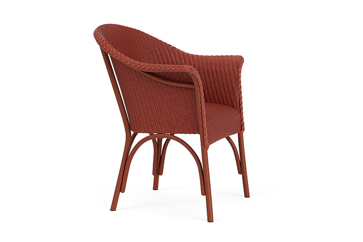 Lloyd Flanders™ All Seasons Dining Armchair with Padded Seat - Terracotta