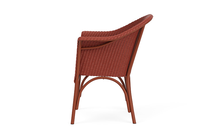 Lloyd Flanders™ All Seasons Dining Armchair with Padded Seat - Terracotta