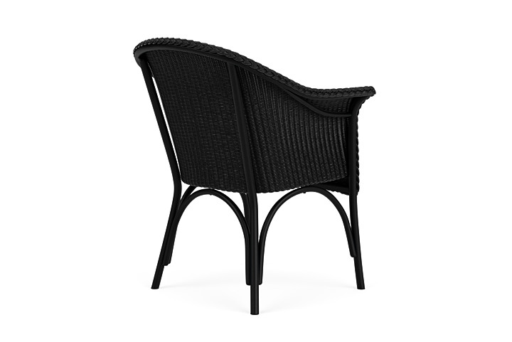 Lloyd Flanders™ All Seasons Dining Armchair with Padded Seat - Ebony