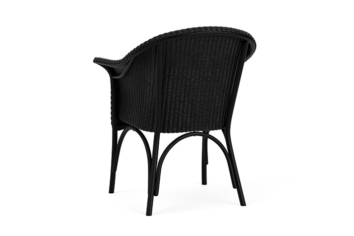 Lloyd Flanders™ All Seasons Dining Armchair with Padded Seat - Ebony