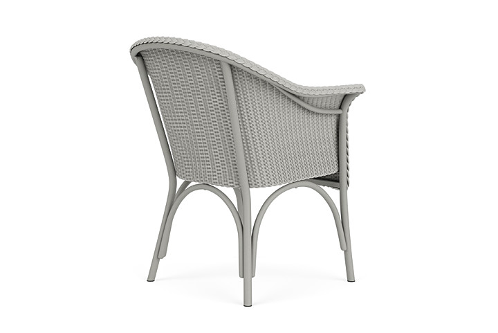 Lloyd Flanders™ All Seasons Dining Armchair with Padded Seat - Platinum