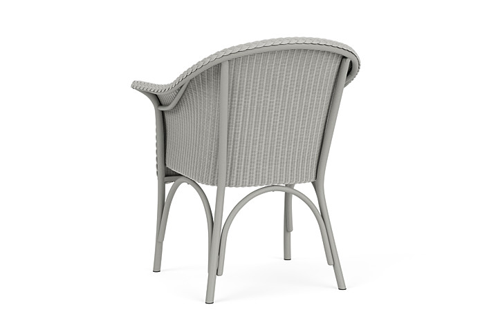 Lloyd Flanders™ All Seasons Dining Armchair with Padded Seat - Platinum