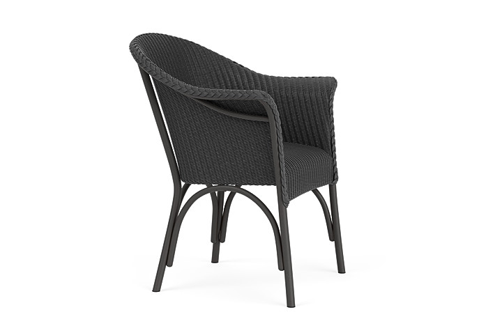 Lloyd Flanders™ All Seasons Dining Armchair with Padded Seat - Charcoal