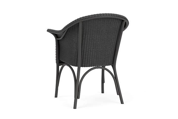 Lloyd Flanders™ All Seasons Dining Armchair with Padded Seat - Charcoal