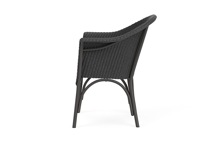 Lloyd Flanders™ All Seasons Dining Armchair with Padded Seat - Charcoal