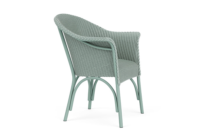 Lloyd Flanders™ All Seasons Dining Armchair with Padded Seat - Sea Glass