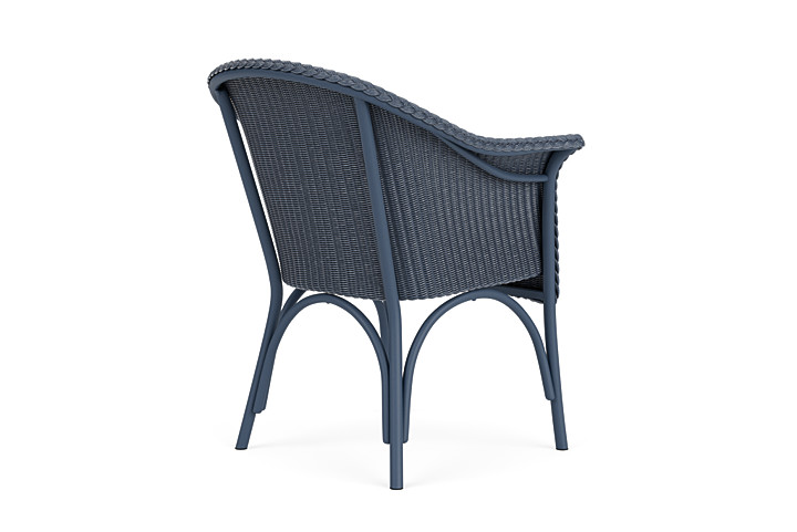 Lloyd Flanders™ All Seasons Dining Armchair with Padded Seat - Denim Blue