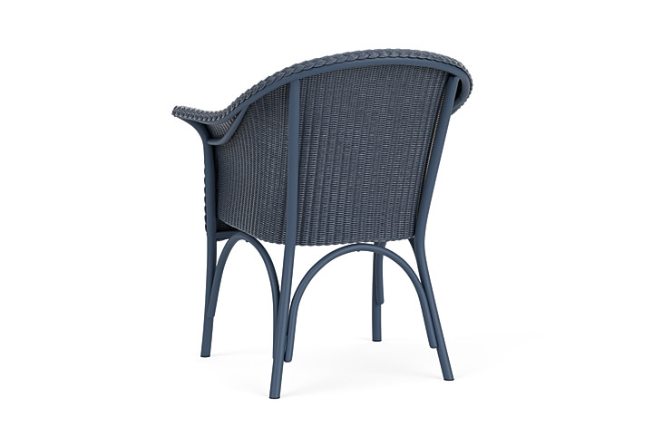 Lloyd Flanders™ All Seasons Dining Armchair with Padded Seat - Denim Blue