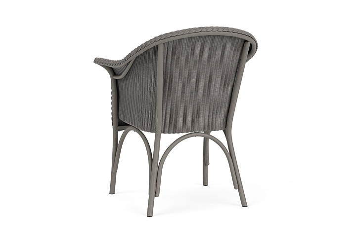 Lloyd Flanders™ All Seasons Dining Armchair with Padded Seat - Pewter