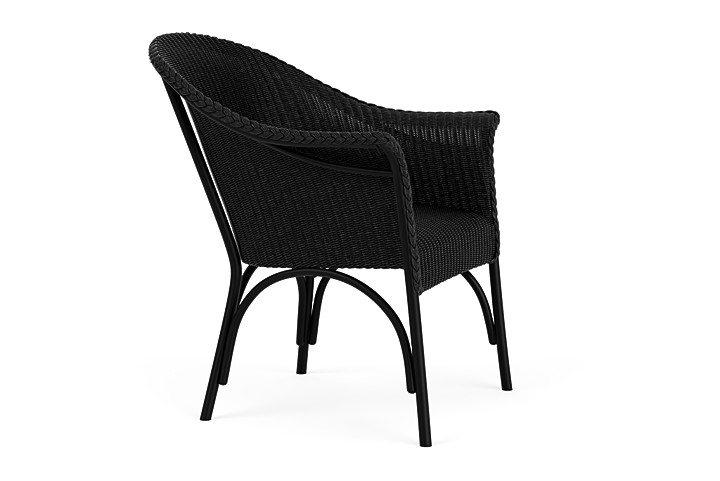 Lloyd Flanders™ All Seasons Lounge Chair with Padded Seat - Ebony