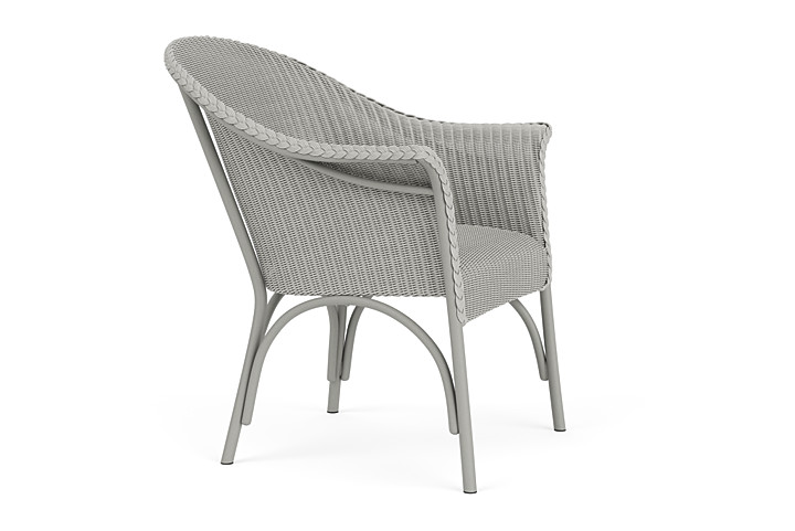 Lloyd Flanders™ All Seasons Lounge Chair with Padded Seat - Platinum