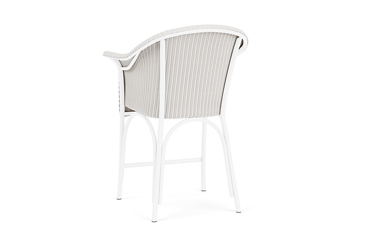 Lloyd Flanders™ All Seasons Balcony Stool with Padded Seat - White