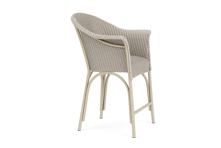 Lloyd Flanders™ All Seasons Balcony Stool with Padded Seat - Linen