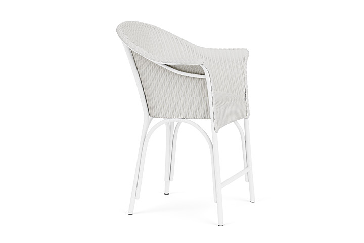 Lloyd Flanders™ All Seasons Balcony Stool with Padded Seat - Matte White